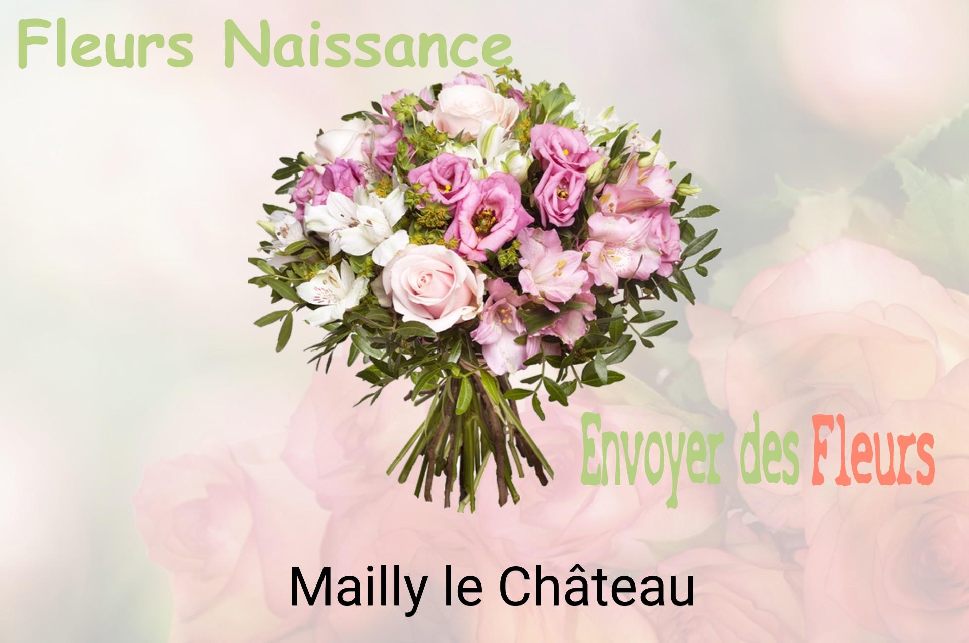 Bouquet de fleurs de naissance livré à Mailly-le-Château
